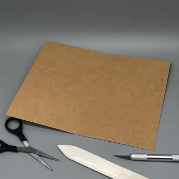 Papier Karton Kraftkarton Faltkarte A6 gefaltet offen Werkzeug
